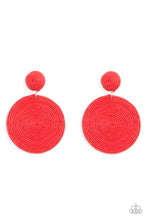 Load image into Gallery viewer, Paparazzi Accessories Circulate The Room - Red Earring