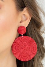 Load image into Gallery viewer, Paparazzi Accessories Circulate The Room - Red Earring