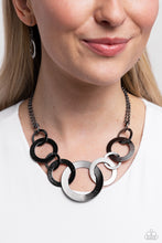 Load image into Gallery viewer, Paparazzi Accessories: Uptown Links - Black Necklace