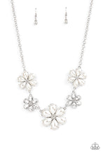 Load image into Gallery viewer, Paparazzi Accessories Fiercely Flowering - White Necklace