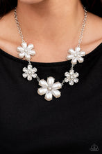 Load image into Gallery viewer, Paparazzi Accessories Fiercely Flowering - White Necklace
