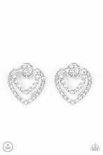 Load image into Gallery viewer, Paparazzi Accessories: Ever Enamored - White Post Earrings