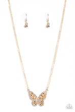 Load image into Gallery viewer, Paparazzi Accessories: Baroque Butterfly - Gold Necklace