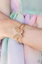 Load image into Gallery viewer, Paparazzi Accessories: Butterfly Bella - Gold Bracelet
