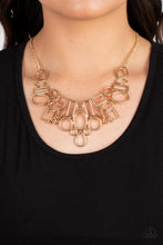 Load image into Gallery viewer, Paparazzi Accessories: Geometric Grit - Gold Necklace