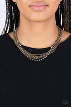 Load image into Gallery viewer, Paparazzi Accessories: Free to CHAINge My Mind - Brass Necklace