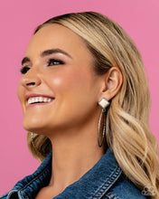 Load image into Gallery viewer, Paparazzi Accessories: Canyon Circlet - White Post Earrings