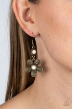 Load image into Gallery viewer, Paparazzi Accessories: Free-Spirited Flourish - Brass Earring