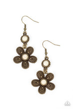 Load image into Gallery viewer, Paparazzi Accessories: Free-Spirited Flourish - Brass Earring