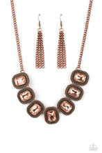 Load image into Gallery viewer, Paparazzi Accessories: Iced Iron - Copper Necklace
