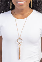 Load image into Gallery viewer, Paparazzi Accessories:Tassel Tune - Gold Necklace