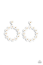 Load image into Gallery viewer, Paparazzi Accessories: Daisy Meadows - White Earrings