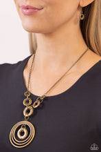 Load image into Gallery viewer, Paparazzi Accessories: High HOOPS - Brass Necklace