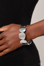 Load image into Gallery viewer, Paparazzi Accessories: Rippling Record - Silver Bracelet