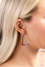Load image into Gallery viewer, Paparazzi Accessories:Striped Sweethearts - Multi Hoop Earring
