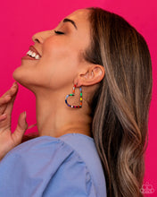 Load image into Gallery viewer, Paparazzi Accessories:Striped Sweethearts - Multi Hoop Earring