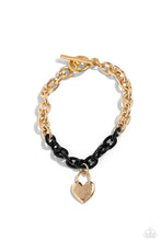 Load image into Gallery viewer, Paparazzi Accessories: Locked and Loved - Black Bracelet