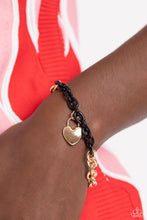 Load image into Gallery viewer, Paparazzi Accessories: Locked and Loved - Black Bracelet