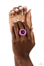 Load image into Gallery viewer, Paparazzi Accessories: Glistening Grit - Pink Ring