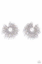 Load image into Gallery viewer, Paparazzi Accessories: Fancy Fireworks - White Earrings