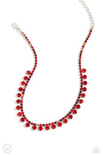 Load image into Gallery viewer, Ritzy Rhinestones - Red Choker Necklace
