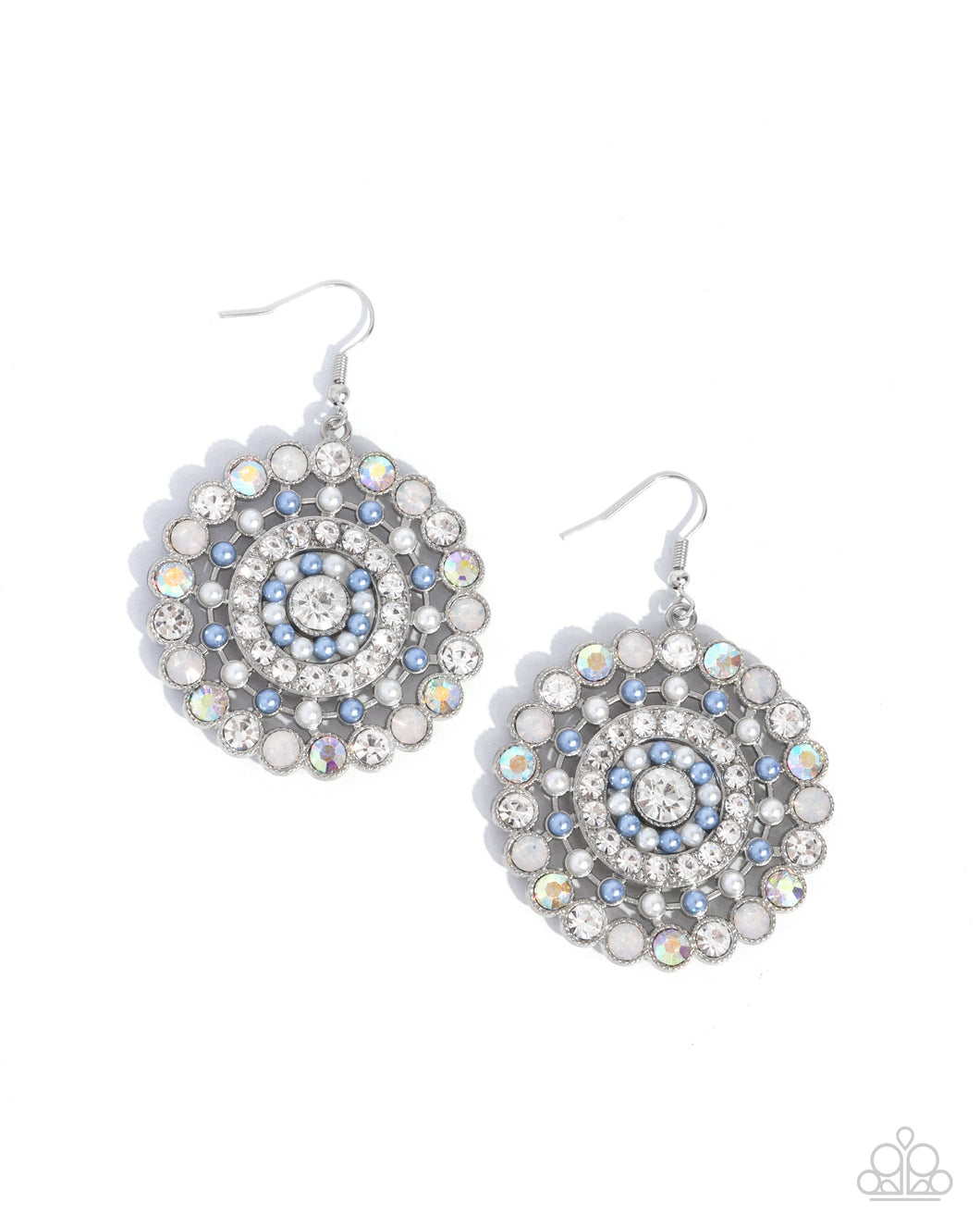 Paparazzi Accessories: Wreathed Wonderland - Blue Earrings