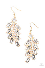 Load image into Gallery viewer, Paparazzi Accessories Ice Garden Gala - Gold Earrings

