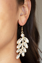 Load image into Gallery viewer, Paparazzi Accessories Ice Garden Gala - Gold Earrings

