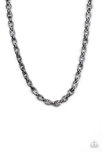 Load image into Gallery viewer, Paparazzi Accessories: Grit and Gridiron - Black Necklace
