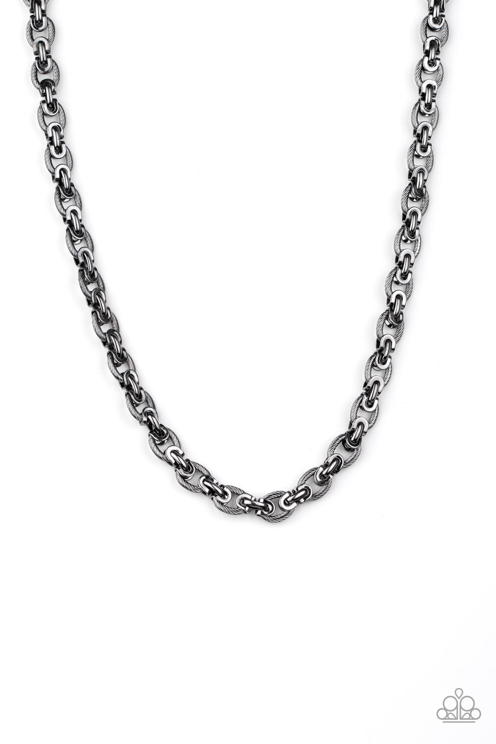 Paparazzi Accessories: Grit and Gridiron - Black Necklace