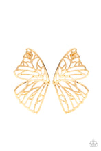 Load image into Gallery viewer, Paparazzi Accessories: Butterfly Frills - Gold Earring
