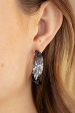 Load image into Gallery viewer, Paparazzi Accessories Curves In All The Right Places - Black Earring
