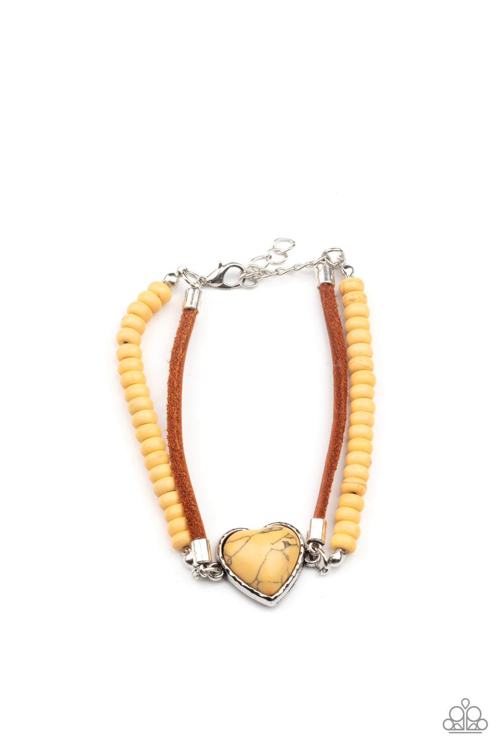 Paparazzi Accessories: Charmingly Country - Yellow Bracelet