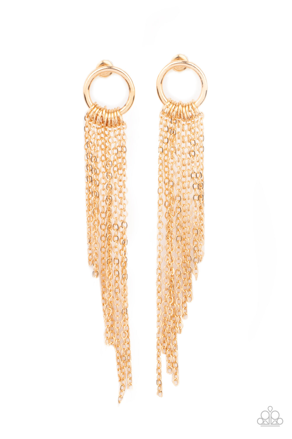 Paparazzi Accessories: Divinely Dipping - Gold Earrings