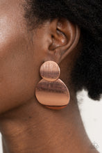 Load image into Gallery viewer, Paparazzi Accessories:Here Today, GONG Tomorrow - Copper Earrings
