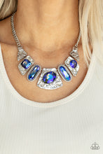 Load image into Gallery viewer, Paparazzi Accessories Futuristic Fashionista - Blue Necklace
