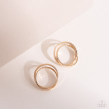 Load image into Gallery viewer, Paparazzi Accessories: Always In The Loop - Gold Post Earring
