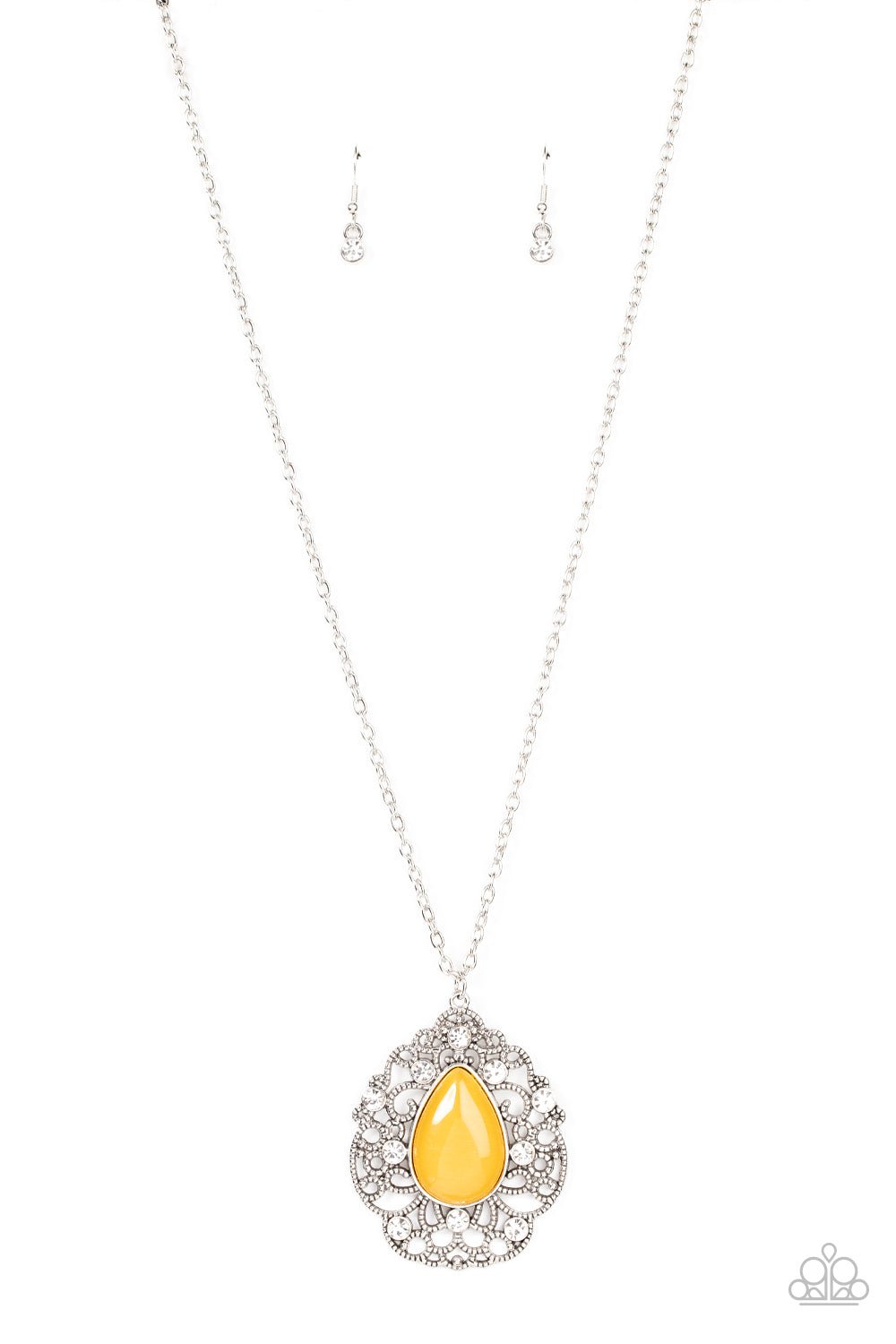 Paparazzi Accessories Bewitched Beam - Yellow Necklace