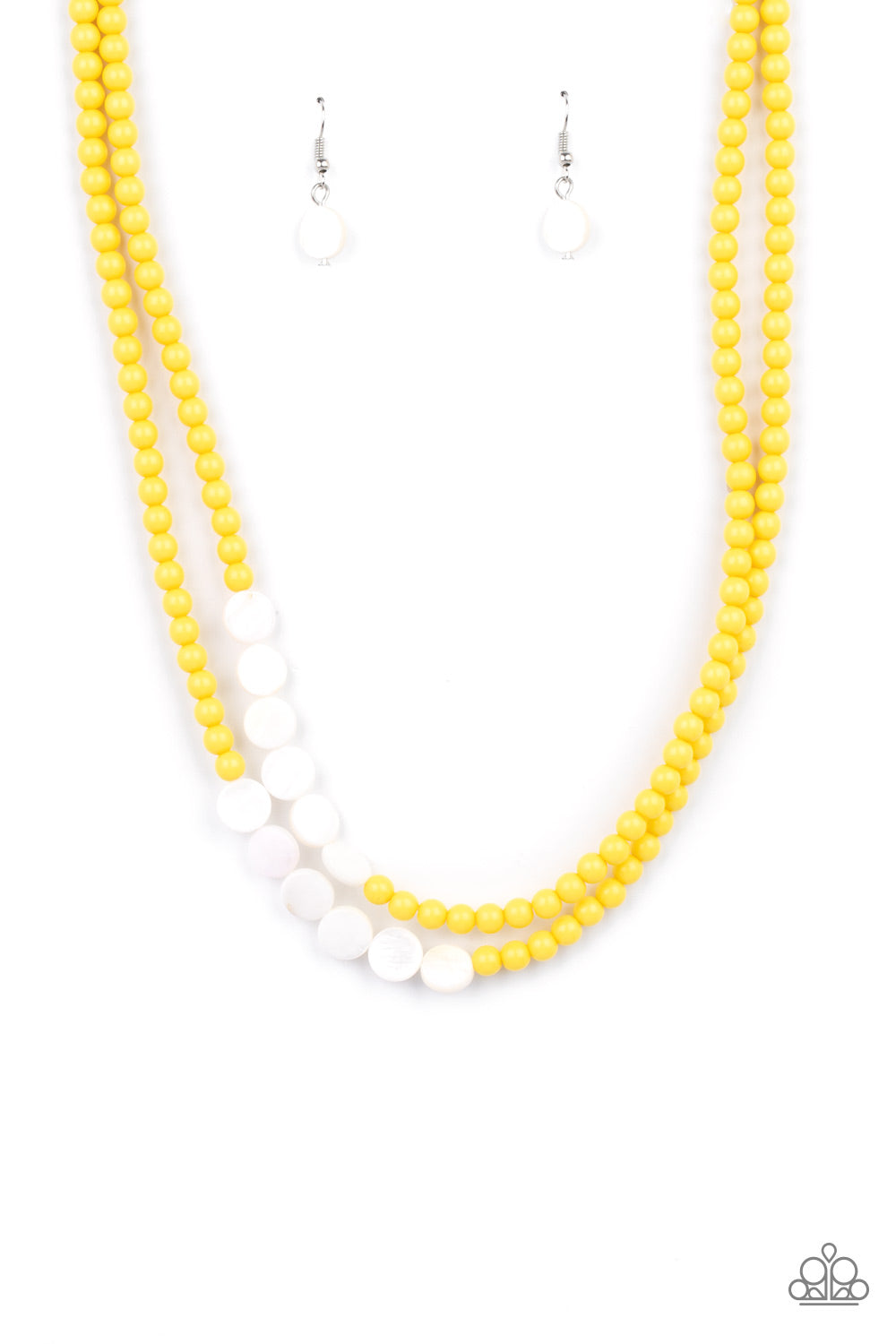 Paparazzi Accessories Extended STAYCATION - Yellow Necklace