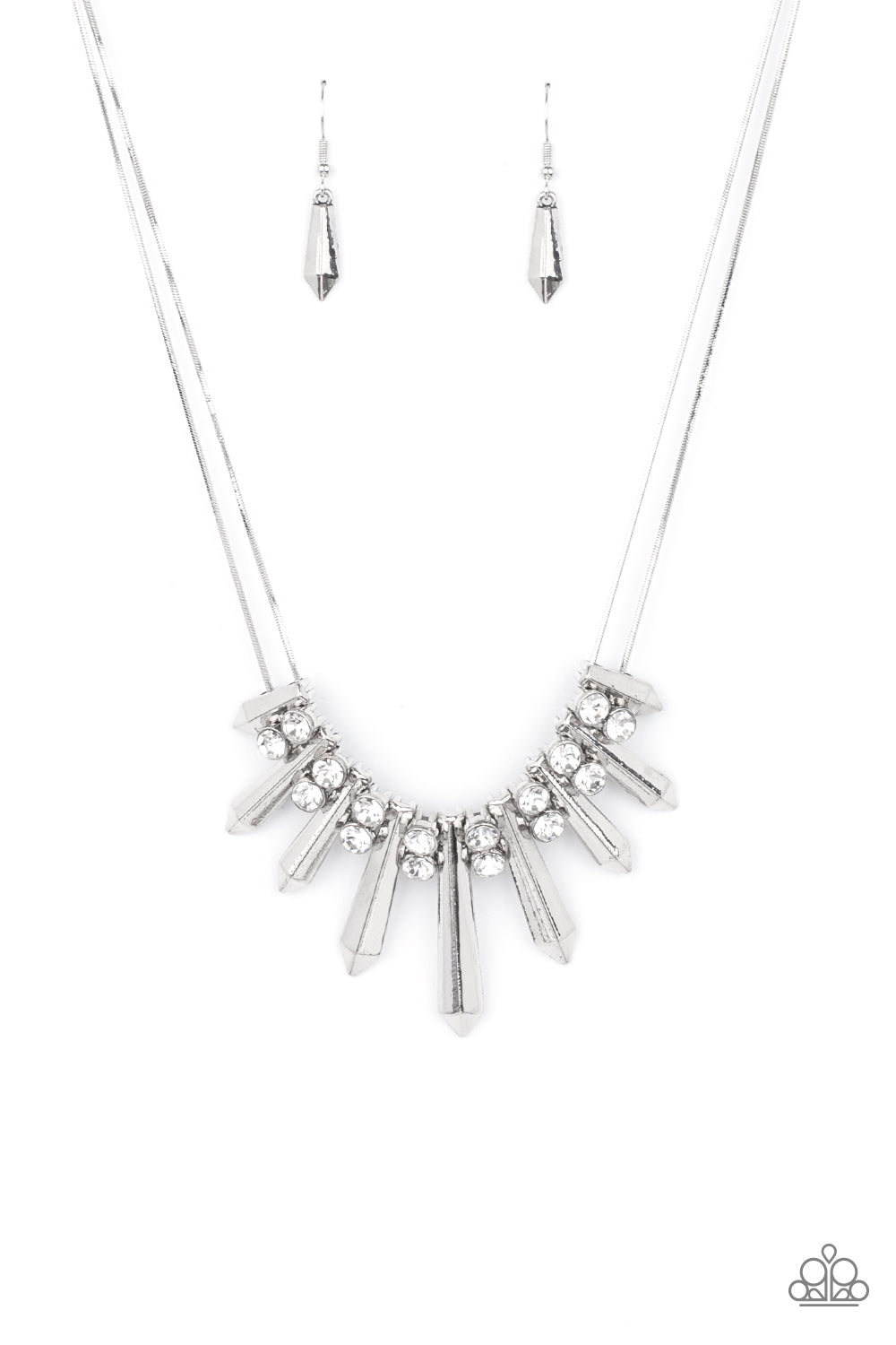 Paparazzi Accessories Dangerous Dazzle - White Necklace