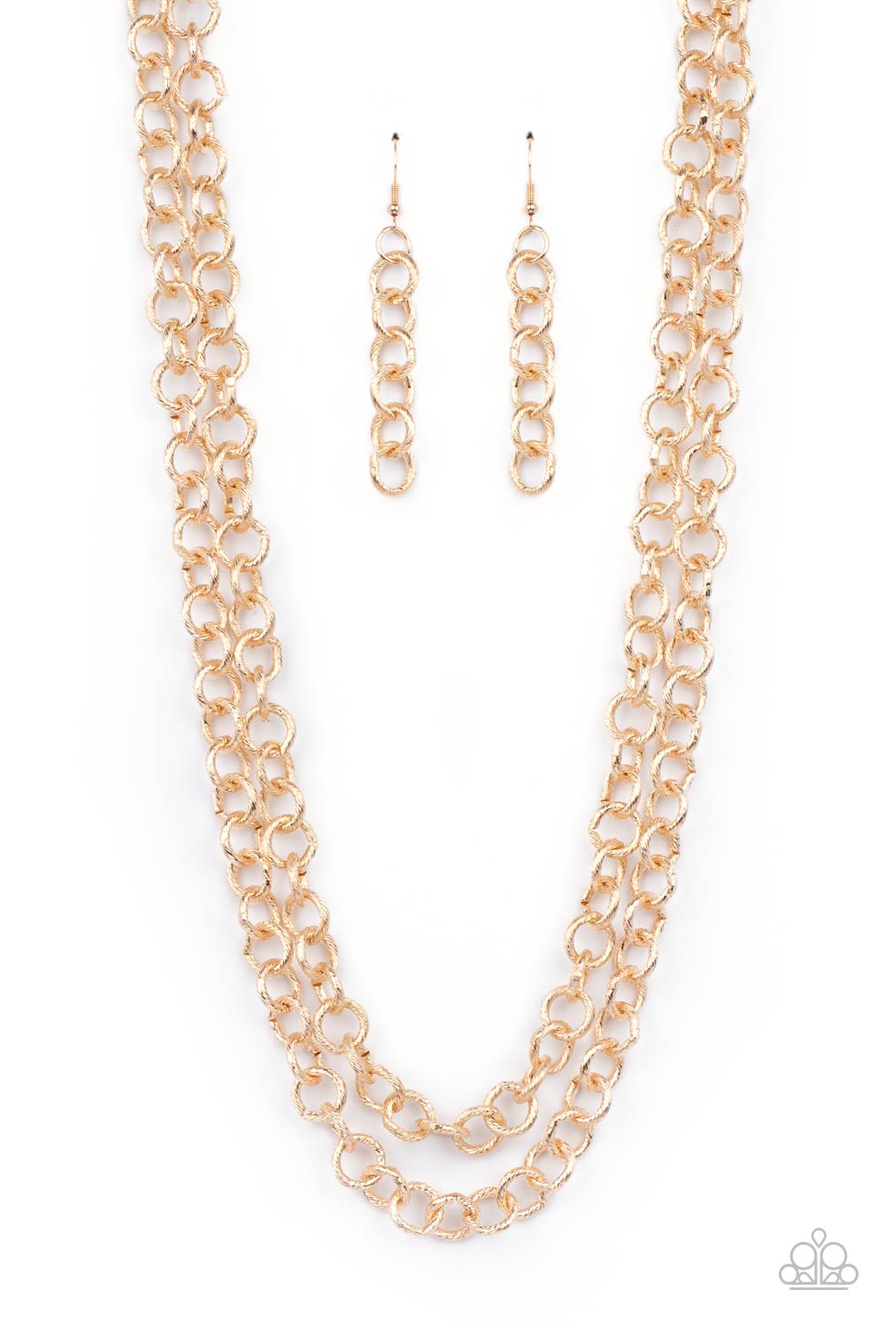 Paparazzi Accessories Grunge Goals - Gold Necklace