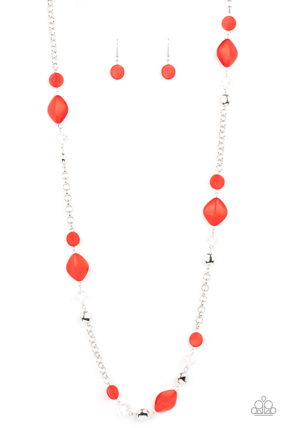 Paparazzi Accessories Light-Scattering Luminosity - Red Necklace