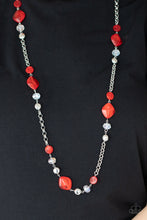 Load image into Gallery viewer, Paparazzi Accessories Light-Scattering Luminosity - Red Necklace
