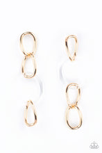 Load image into Gallery viewer, Paparazzi Accessories Talk In Circles - Gold Earring
