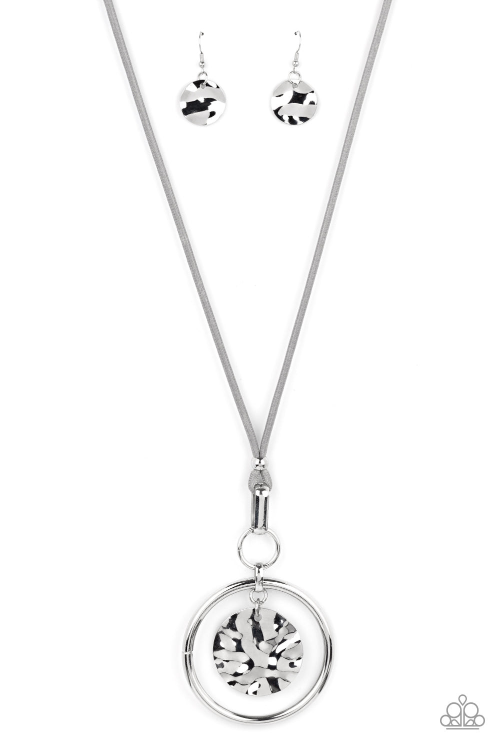 Paparazzi Accessories CORD-inated Effort - Silver Necklace