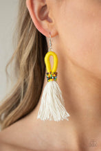 Load image into Gallery viewer, Paparazzi Accessories The Dustup - Yellow Earring
