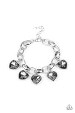 Load image into Gallery viewer, Paparazzi Accessories Candy Heart Charmer - Silver Bracelet
