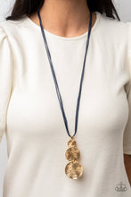 Load image into Gallery viewer, Paparazzi Accessories Circulating Shimmer - Blue Necklace
