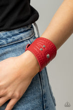 Load image into Gallery viewer, Paparaazzi Accessories; Orange County - Red Bracelet
