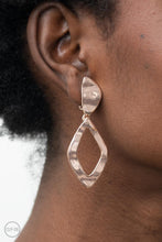 Load image into Gallery viewer, Paparazzi Accessories Industrial Gallery - Rose Gold Clip On Earrings
